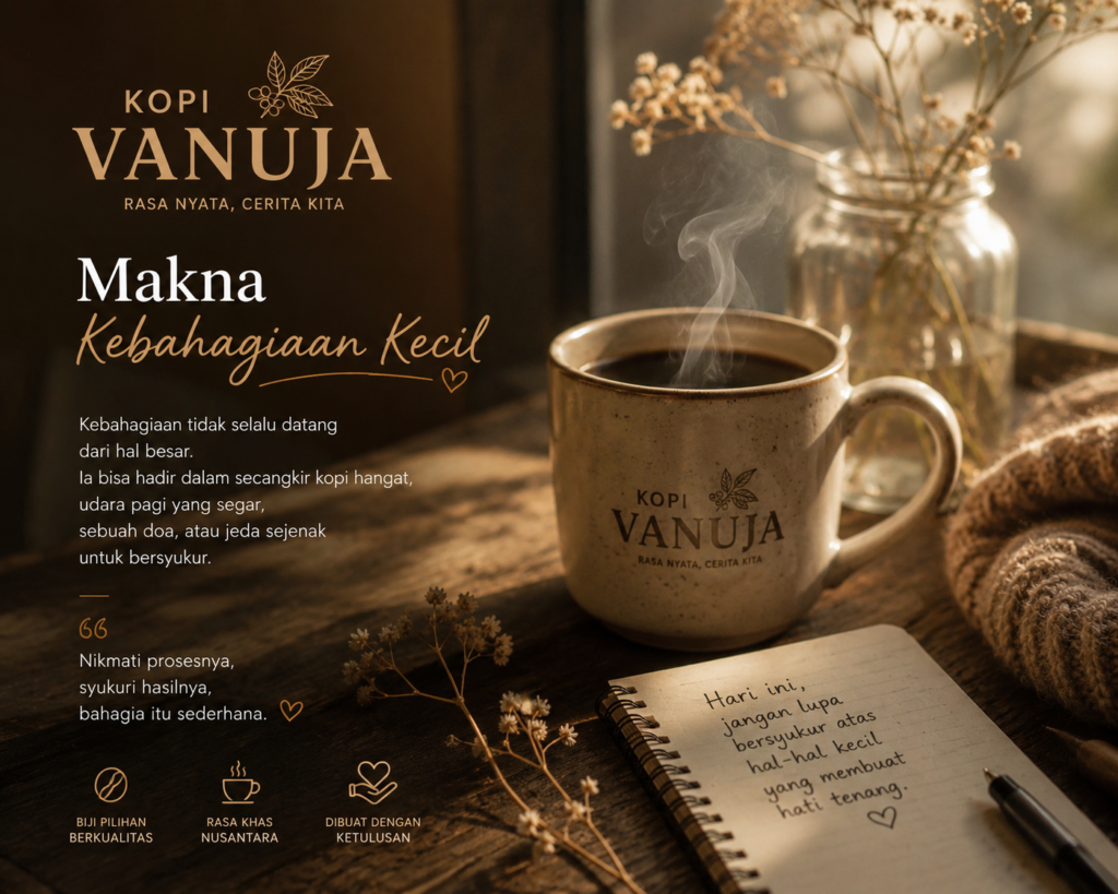 Kopi Vanuja dan makna kebahagiaan kecil